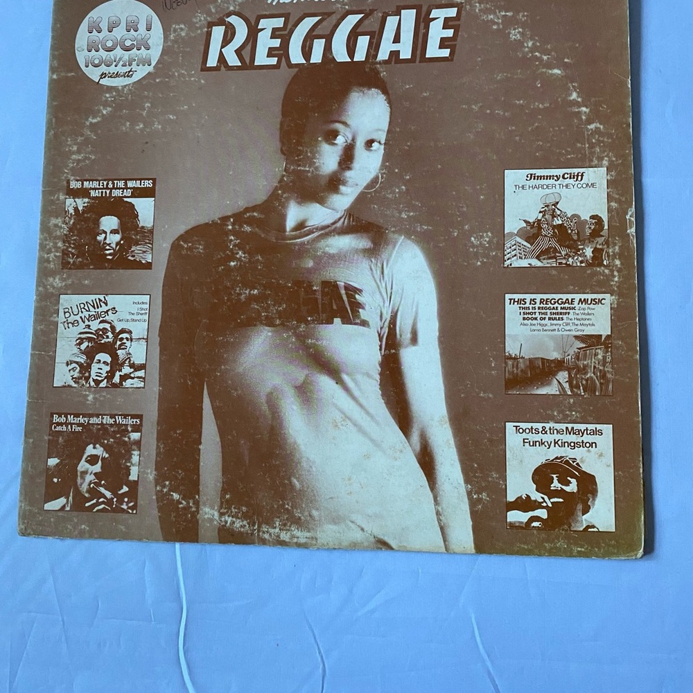 Vintage Reggae 12 inch Vinyl Record Bob Marley and the wailers Jimmy cliff